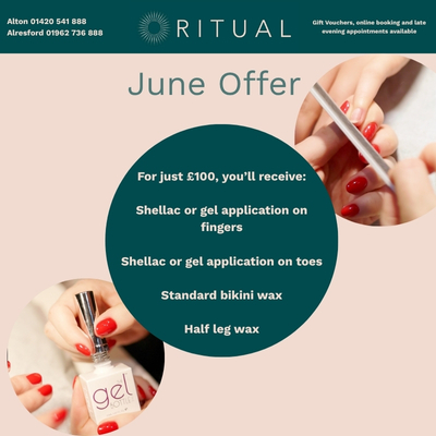 Beauty Offers at RITUAL Beauty Salons in Alton & Alresford Beauty Offers at RITUAL Beauty Salons in Alton & Alresford
