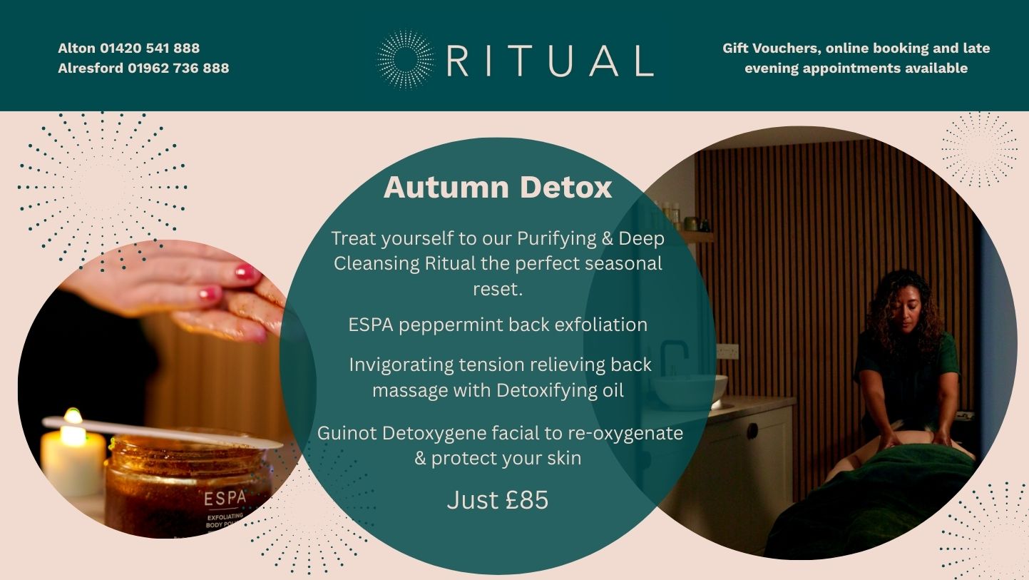 SPECIAL OFFERS AT RITUAL SKIN & BEAUTY CLINICS IN HAMPSHIRE